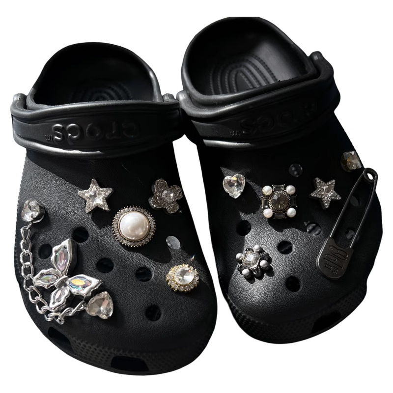 DIY пеперудени кристални цветчета за Crocs