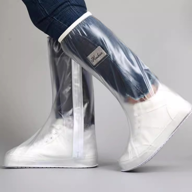 Унисекс водоустойчиви протектори за обувки с подсилени пръстени и дебел водоустойчив слой, за пътуване на открито и колоездене в дъждовно време