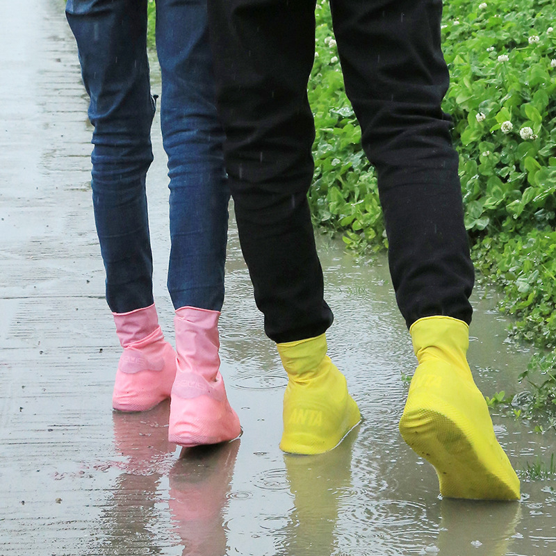 Латексни протектори за обувки с висока горна част, унисекс, еднократни, водоустойчиви за дъжд, сняг и пясък – за пътуване на открито