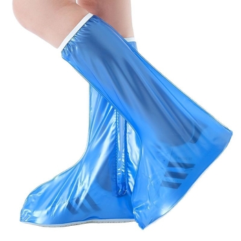 Дълги водоустойчиви PVC калъфи за дъждовни ботуши, високи, антихлъзгави, износоустойчиви, за външни условия, унисекс