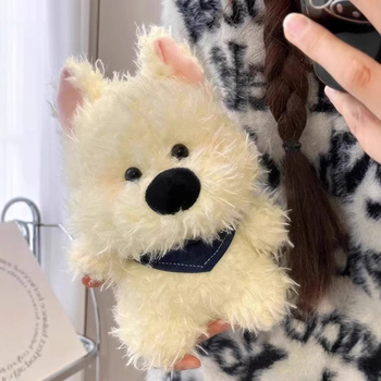 Сладък плюшен West Highland White Terrier кученце, 8-инчово, плюшена играчка, персонализируема