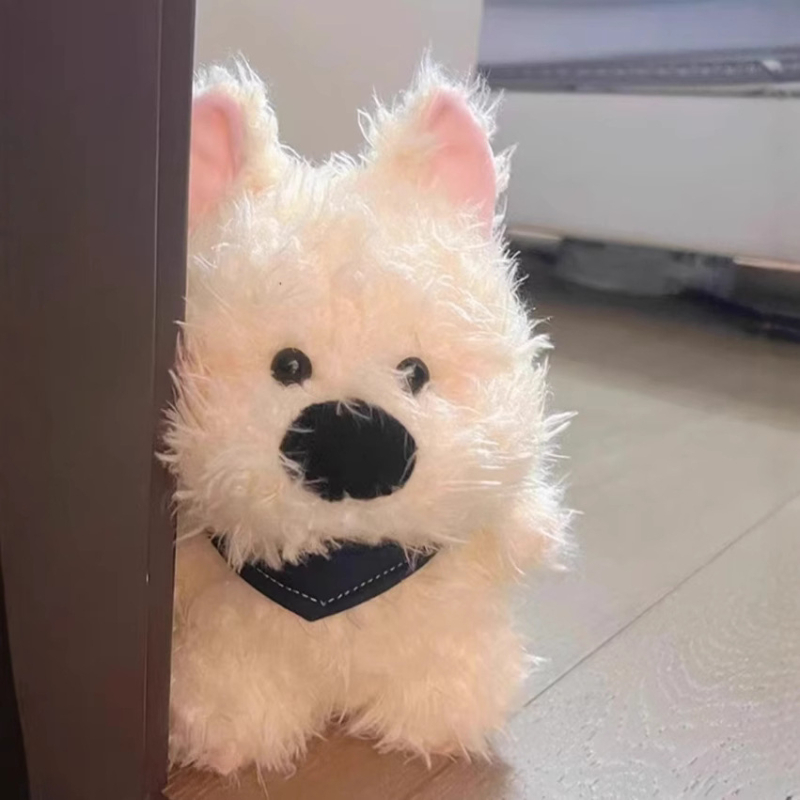 Сладък плюшен West Highland White Terrier кученце, 8-инчово, плюшена играчка, персонализируема