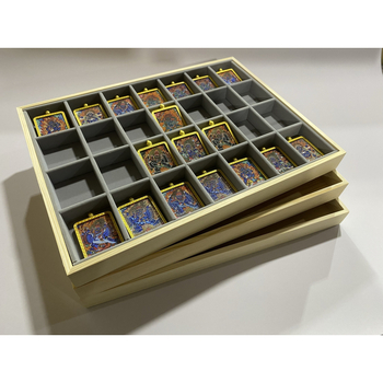 40×30 cm голяма кутия за съхранение на тханга със Zakiram Buddha колекция дисплей, държач за висулки и колиета с 28 отделения