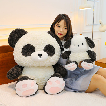 Сладка Panda плюшена кукла със спяща възглавница и кученце-плюш – подарък за рожден ден