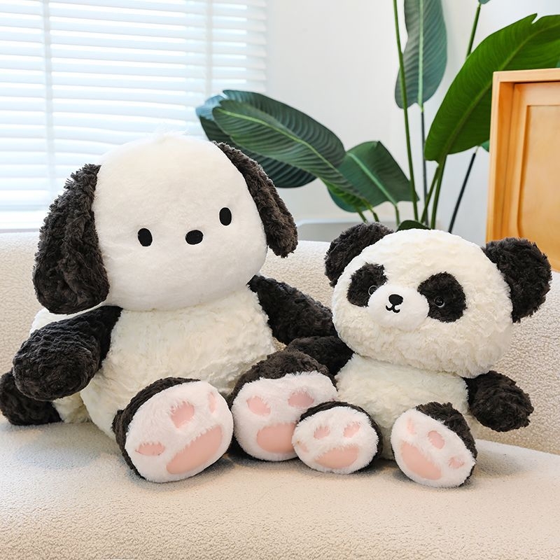 Сладка Panda плюшена кукла със спяща възглавница и кученце-плюш – подарък за рожден ден