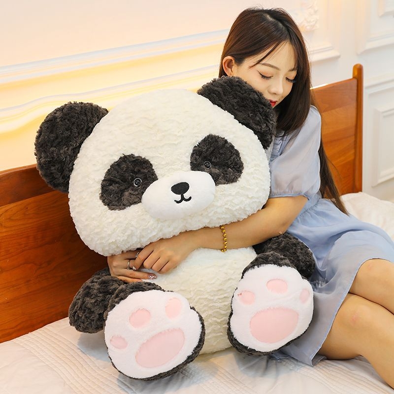 Сладка Panda плюшена кукла със спяща възглавница и кученце-плюш – подарък за рожден ден