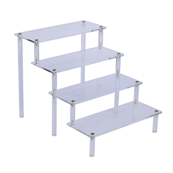 Priehľadný akrylátový displejový stojan, 4 mm hrúbky, na šperky, kozmetiku a figúrky