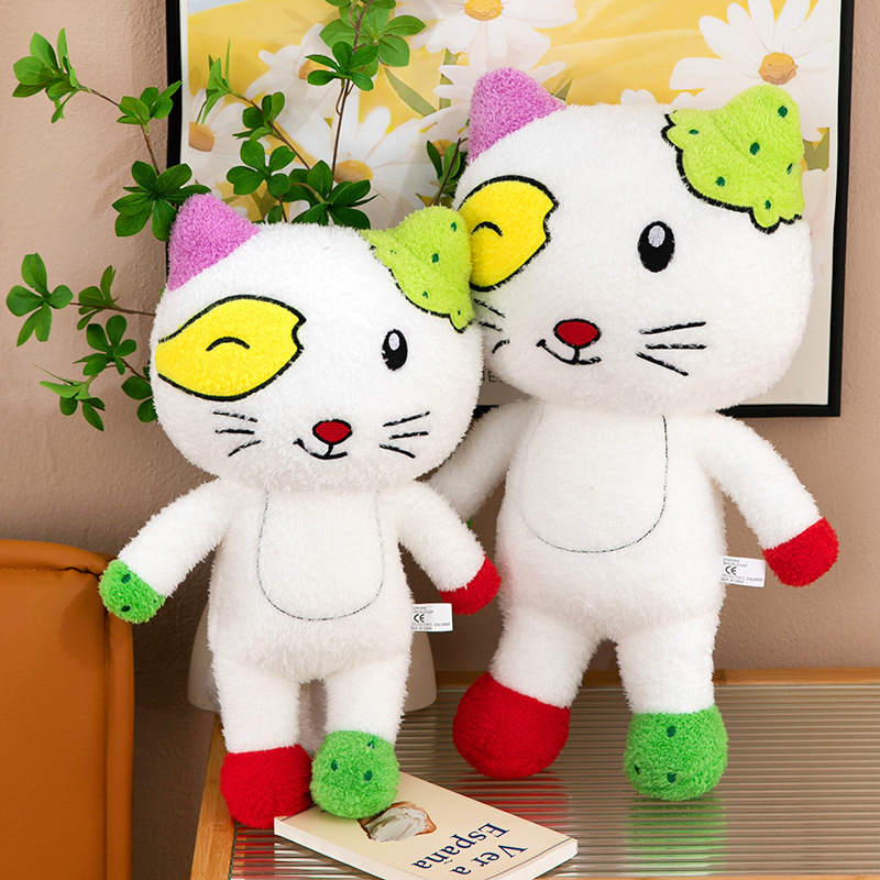 Плюшено коте с големи уши ТуТу, спяща котка‑кукла, сладък карикатурен плюш, подарък за жена