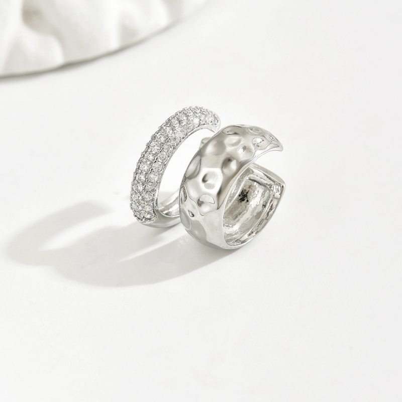 Метален двуслоен клип за уши, стил Европейски и Американски, без пробив