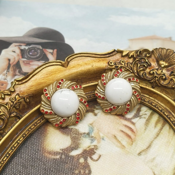 Винтидж стил, обеци с естествени камъни, 925 сребърен щифт, висока изработка, лек лукс