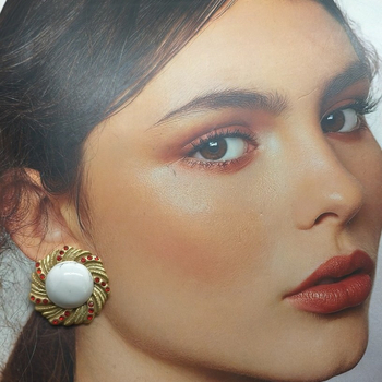 Винтидж стил, обеци с естествени камъни, 925 сребърен щифт, висока изработка, лек лукс