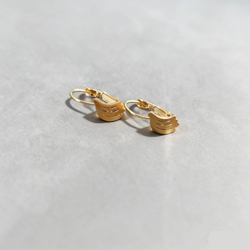 Детски комплект бижута от неръждаема стомана: колие, гривна и обеци с бананов мотив, модерен стил