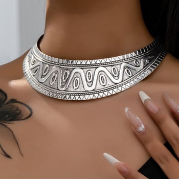 Κολιέ chok­er σε στυλ μόδας Ευρώπης και Αμερικής, τολμηρό ρετρό σχέδιο χιπ-χοπ, μοναδικό και κομψό