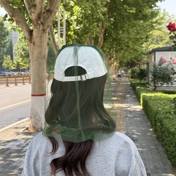 Дишаща слънчева маска с мрежа против комари и пчели за открито, подходяща за туризъм, риболов и пчеларство