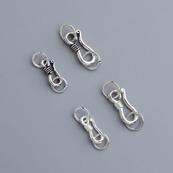 925 стерлингово сребро, S-образна закопчалка за бижута, свързващ елемент за колиета и гривни – ръчно изработен DIY аксесоар