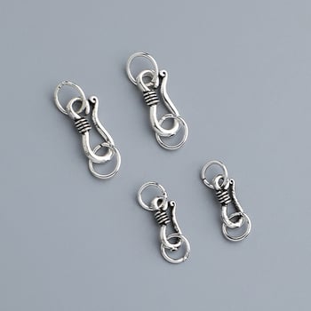 925 стерлингово сребро, S-образна закопчалка за бижута, свързващ елемент за колиета и гривни – ръчно изработен DIY аксесоар