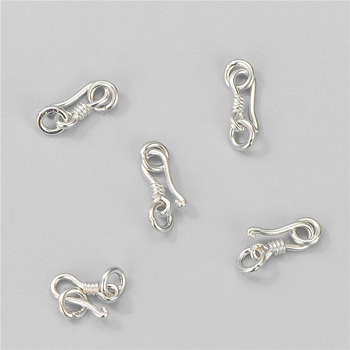 925 стерлингово сребро, S-образна закопчалка за бижута, свързващ елемент за колиета и гривни – ръчно изработен DIY аксесоар