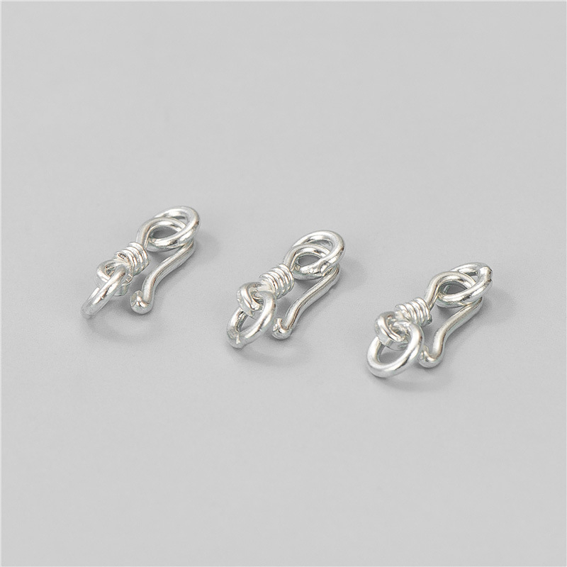 925 стерлингово сребро, S-образна закопчалка за бижута, свързващ елемент за колиета и гривни – ръчно изработен DIY аксесоар