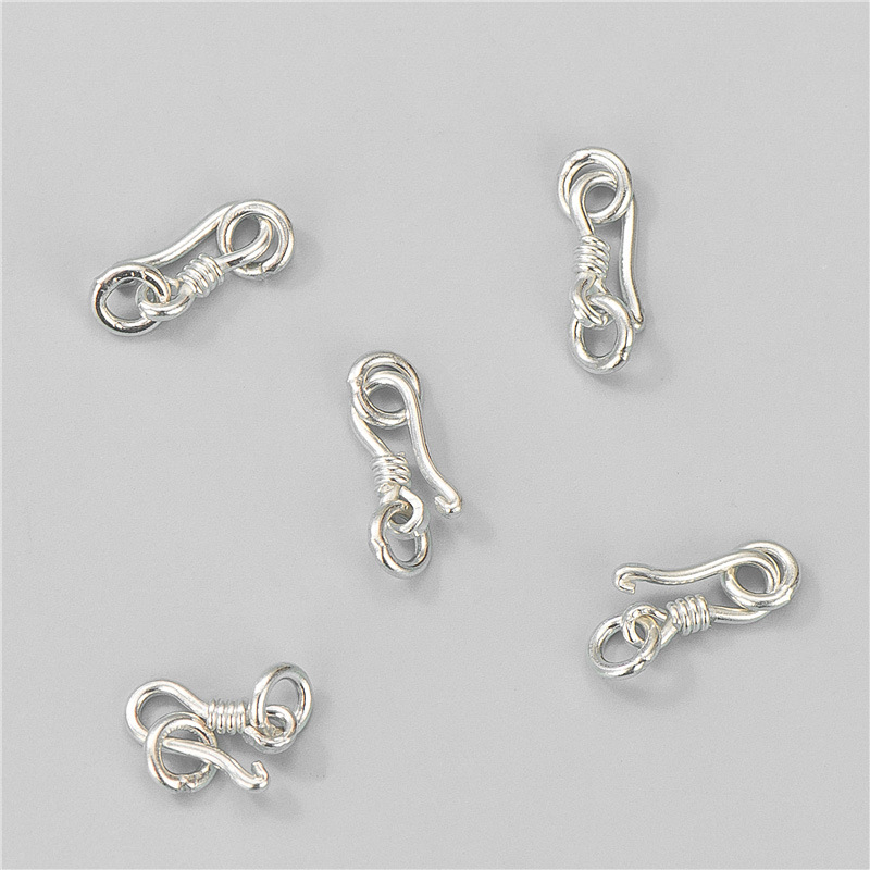 925 стерлингово сребро, S-образна закопчалка за бижута, свързващ елемент за колиета и гривни – ръчно изработен DIY аксесоар