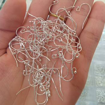 У-образни ушни куки от стерлингово сребро 925 за DIY бижута, позлатени с 24K злато