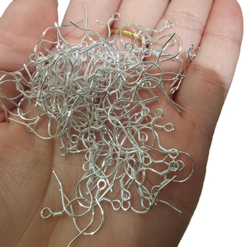 У-образни ушни куки от стерлингово сребро 925 за DIY бижута, позлатени с 24K злато