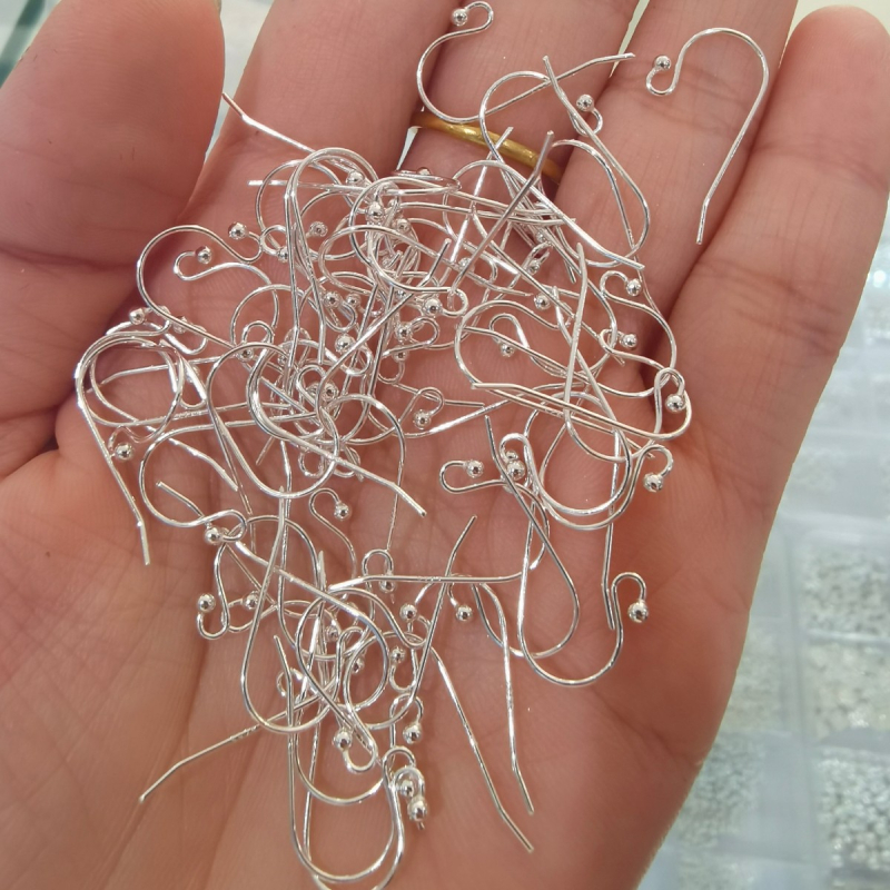 У-образни ушни куки от стерлингово сребро 925 за DIY бижута, позлатени с 24K злато