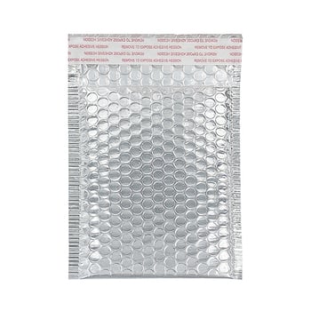 Αλουμινωμένο φιλμ με φυσαλίδες, ασημί αυτοκόλλητη εξτρα-πάχια σακούλα για αποστολές, 180 g