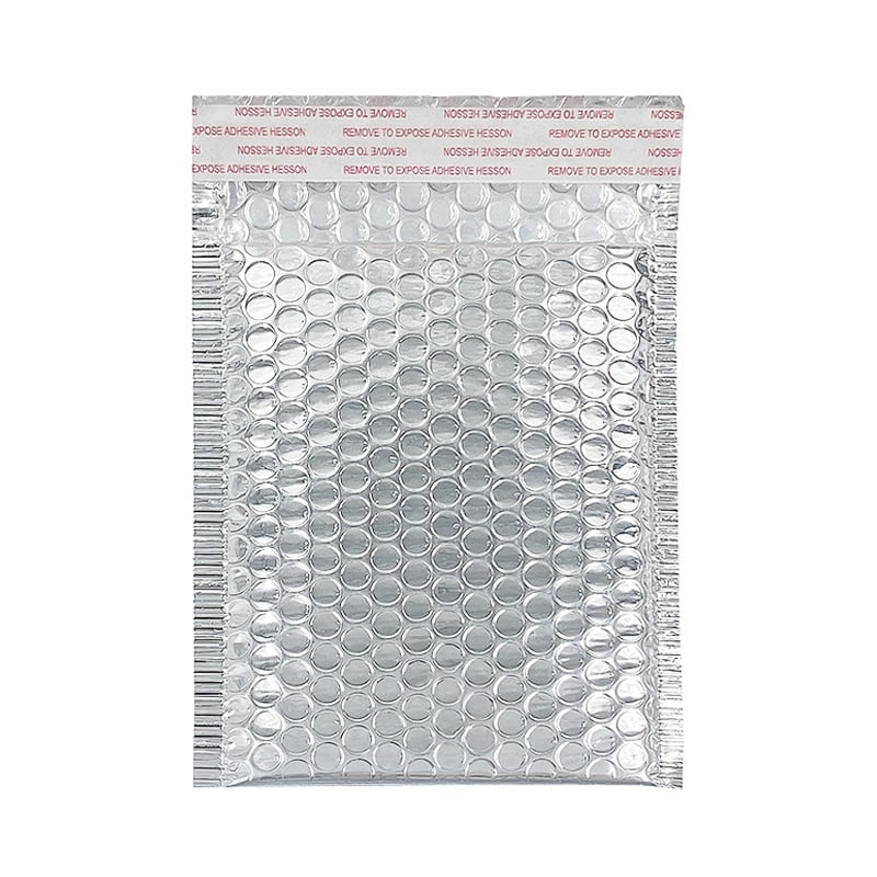 Αλουμινωμένο φιλμ με φυσαλίδες, ασημί αυτοκόλλητη εξτρα-πάχια σακούλα για αποστολές, 180 g