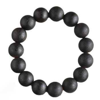 Гривна от агарово дърво с 108 мъниста, унисекс дървено бижу