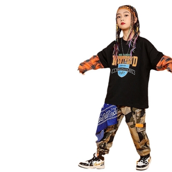 Dječji četverokutni šal za hip-hop nastup — dodatak za glavu i kosu