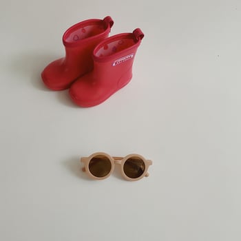 Weimu dječje sunčane naočale, kružni okvir, plastični okvir, plastične leće, nepolarizirane, zapadni stil, model 2023