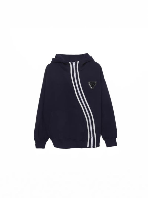 Дамско палто за пролет и есен 2025, спортно-елегантен дизайн, лек полиестер, преден цип, тънък материал, ръкави 9/10, яка с лист лотоса, модел 230636