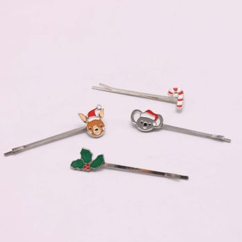 Nova kolekcija klipsa za kosu za djecu, božićni likovi životinja od legure i emajla, s elementima jelena