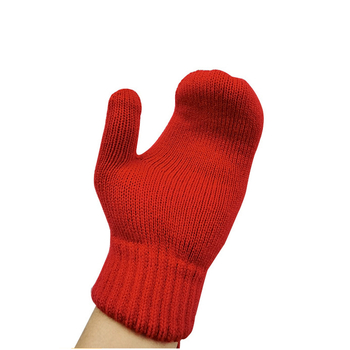 Детски плетени ръкавици за есен и зима, едноцветни, акрилни, топли и удобни, с връзка