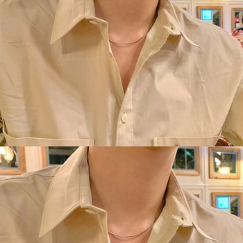 Minimalistička ogrlica s lancem od zmijske kosti, unisex, korejski stil, kratka dužina za ključnu kost, europsko-američki trend