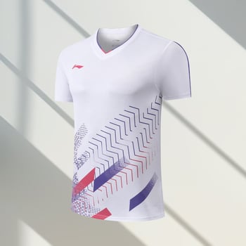 Αθλητικά ρούχα με γρήγορο στέγνωμα για επιτραπέζιο τένις και μπάντμιντον, unisex, κοντομάνικο, προπονητικό και casual με εκτύπωση