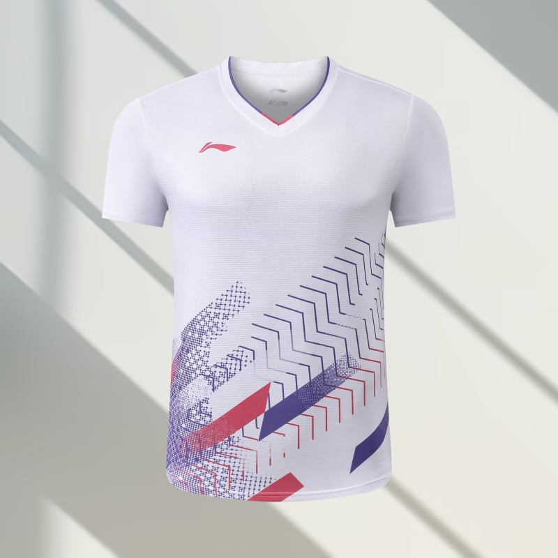 Αθλητικά ρούχα με γρήγορο στέγνωμα για επιτραπέζιο τένις και μπάντμιντον, unisex, κοντομάνικο, προπονητικό και casual με εκτύπωση