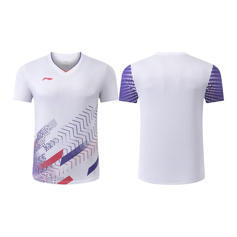 Αθλητικά ρούχα με γρήγορο στέγνωμα για επιτραπέζιο τένις και μπάντμιντον, unisex, κοντομάνικο, προπονητικό και casual με εκτύπωση