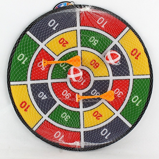 Dječji set darts s ljepljivim lopticama i samoljepljivom pločom za unutarnju i vanjsku igru