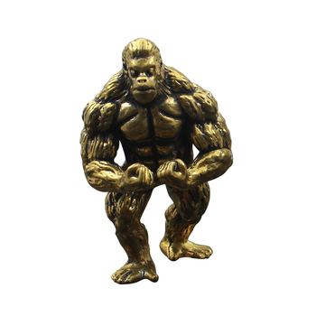 Nova mosazna orangutan skulptura – dekorativna figurica za hodnik, dnevni boravak i ured, stolni ukras, dar