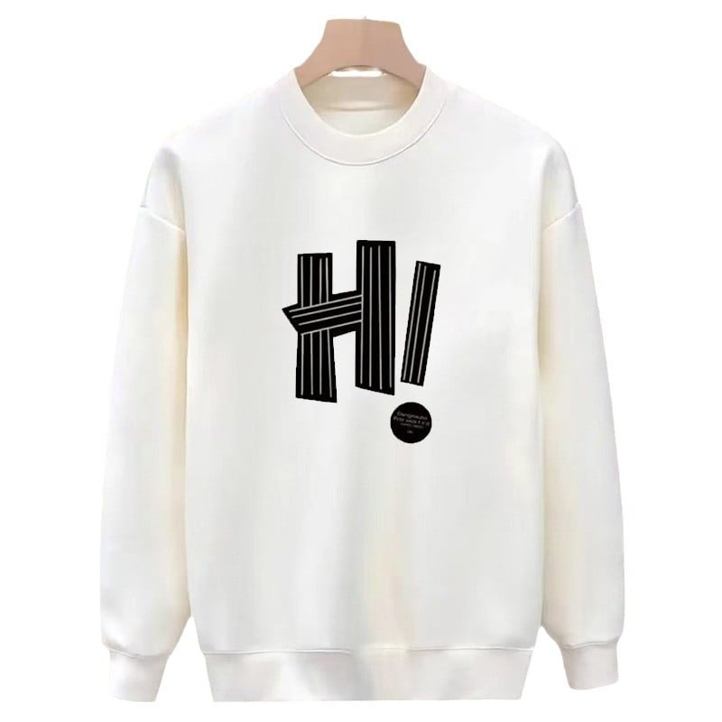 Памучен суитшърт с флисе за зима, плюс размер, мъжки свободен силует