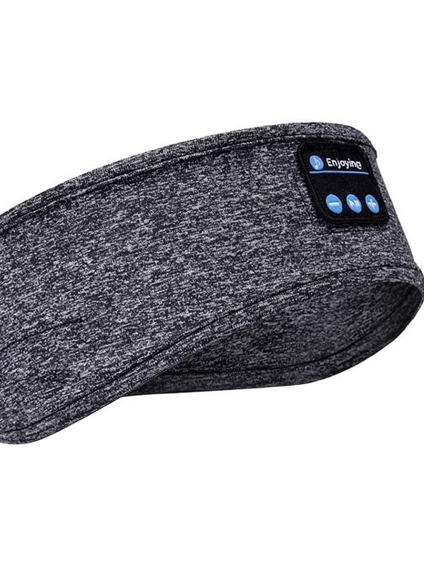 Лента за глава с музика и безжично Bluetooth за бягане и йога - полиестер - налични цветове: черен, сив, син, червен