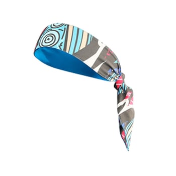 Спортна лента за глава с сублимационен печат, дишаща и еластична, за жени