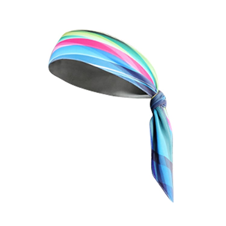 Спортна лента за глава с сублимационен печат, дишаща и еластична, за жени