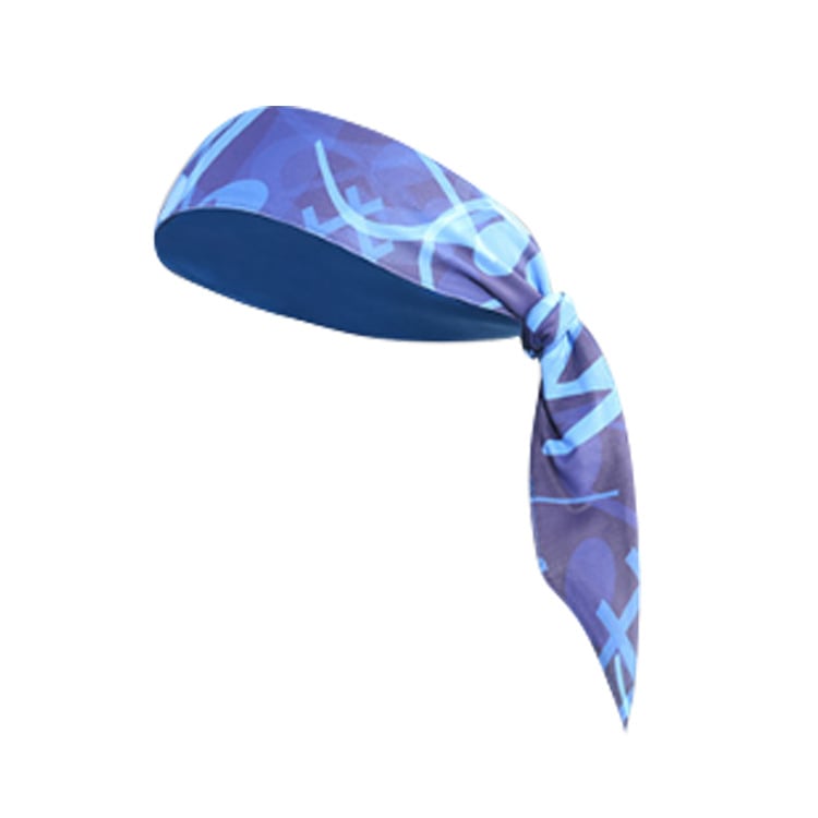 Спортна лента за глава с сублимационен печат, дишаща и еластична, за жени