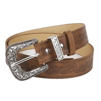 Нова релефна каишка за дънки в кафяв цвят, американски ретро стил, Y2K модел, нишево високо качество