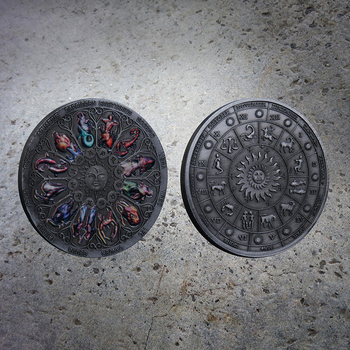 Dvanaest zviježđa zodijaka – šareni metalni medaljoni i ukrasi, darovni set, veleprodaja