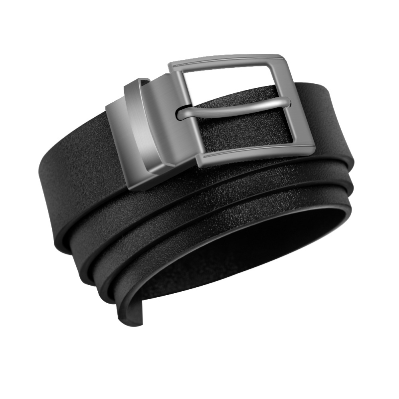 Нов модел мъжки кожен колан с иглена закопчалка, двустранен и универсален, подходящ за ежедневни панталони за мъже от младежката до средната възраст