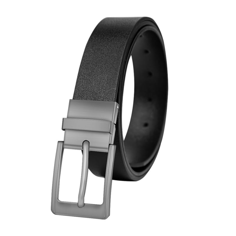 Нов модел мъжки кожен колан с иглена закопчалка, двустранен и универсален, подходящ за ежедневни панталони за мъже от младежката до средната възраст