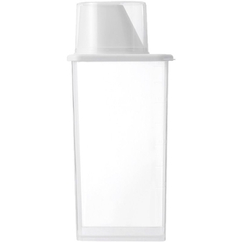 FaSoLa Домакинска кутия за съхранение с защита от прах и влага, кухненски съд за зърна със мерителна чашка, прозрачен PP съд за зърна